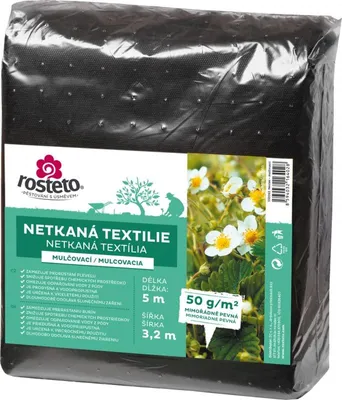Obrázek produktu pro Neotex / netkaná textilie Rosteto - černý 50g šíře 5 x 3,2 m