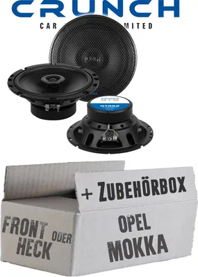 Produktbild von Lautsprecher Boxen Crunch GTS62 - 16,5cm 2-Wege Koax GTS 62 Auto Einbauzubehör - Einbauset passend für Opel Mokka - justSOUND