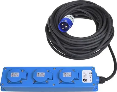 Productafbeelding van CEE drievoudige Schuko-stopcontact, 10 meter
