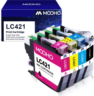 Produktbild von 4PK LC421 Druckerpatronen Kompatible für Brother LC421VAL Patronen für Brother LC-421 DCP-J 1050DW 1140DW 1800DW MFC-J 1010DW