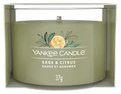 Productafbeelding van Yankee Candle Salie & Citrus, Rood, Groen, Citrus, 10 uur brandduur, 1 stuk