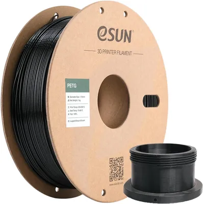 Obrázek produktu pro PETG filament 1,75 mm, 1 kg, barva: černá - filament pro 3D tiskárny