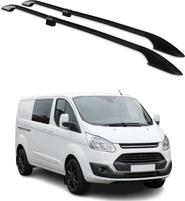 Produktbild von Dachreling für Ford Transit Tourneo Custom 2012-2024 L2 Langer Alu Schwarz