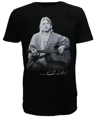 Immagine prodotto di Maglietta con foto di Kurt Cobain dal vivo alla chitarra - XXL
