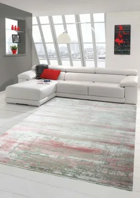 Zdjęcie produktu dla Designerski i nowoczesny dywan Wełniany dywan z frędzlami Kremowy Beżowy Różowy Rozmiar - 80 x 300 cm