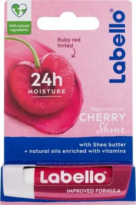 Produktbild von Labello Cherry Shine 24h Feuchtigkeits-Lippenbalsam