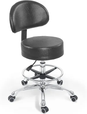 Immagine prodotto di Sedia girevole con schienale, regolabile in altezza, ideale come sedia da ufficio, sedia da gaming, sgabello da lavoro, per l'ufficio