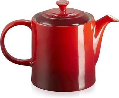 Produktbild von Famanu Teekanne aus Keramik - 1,3 Liter, Kirschenrot