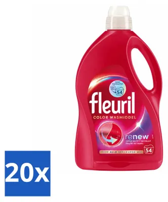 Produktbild von 20 x Fleuril Renew Color Flüssigwaschmittel für bunte Wäsche - Vorteilspackung - 20 Stücke