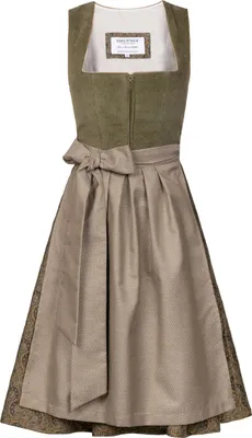 Produktbild von Edelnice Midi Dirndl Emilia Grün Cord 48