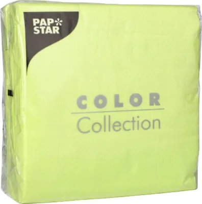 Produktbild von Papstar Prägeservietten limone 1 lagig 100 Stück 1er Pack
