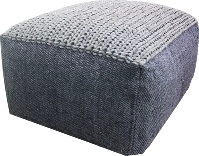 Produktbild von Sitzkissen Sitzpouf Bailee 60cm Eckig Grau