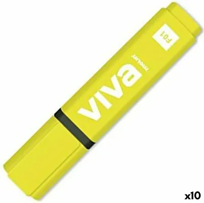 Image de Surligneur Molin Viva Jaune (10 pièces)