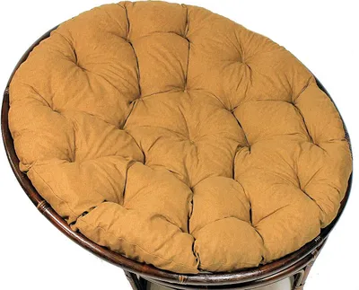 Produktbild von Polster für Papasansessel , Auflage , Ersatzpolster Papasan D 130 cm , Stoff Loneta braun