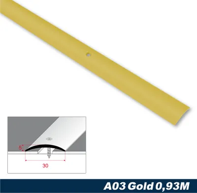 Produktbild von Effector Übergangsprofile aus eloxiertem Aluminium - Übergangsschiene Bodenleiste - (0,93 Meter gold) Bodenleisten Übergangsschienen Fußleiste