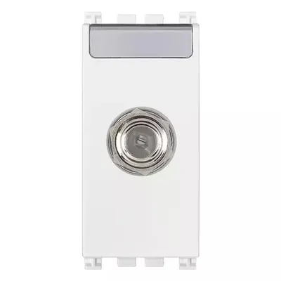 Imagen del producto de Conector coaxial tipo F, hembra, blanco - 19318.B