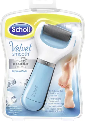 Produktbild von Scholl Velvet Smooth Express Pedi Diamond Hornhautentferner blau