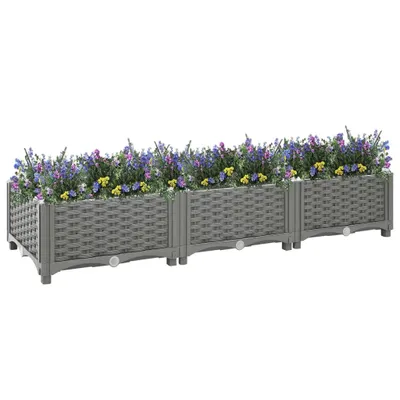 Zdjęcie produktu dla vidaXL Kosz na śmieci 120x40x23 cm Polipropylen