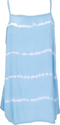 Produktbild von Rückenfreies Sommertop, Batiktop, Träger Top - Hellblau, Damen, Viskose, Tops & T-Shirts