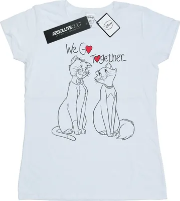 Zdjęcie produktu dla Disney – koszulka damska „Aristocats We Go Together” BI15255 (M) (biała)