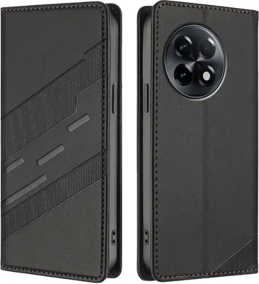 Obrázek produktu pro Pouzdro pro OnePlus 11R,Polyuretankožené peněženkové pouzdro s přihrádkou na karty a funkcí stojánku Schwarz