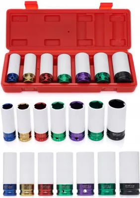 Zdjęcie produktu dla Kraft Dele KD11752 Nasadki udarowe 7el 1/2" 17-27