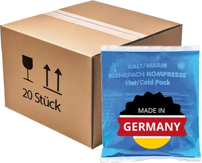 Produktbild von 20 KK Kalt-Warm Kompressen Mehrfachkompresse 13 x 14 cm,  mikrowellengeeignet