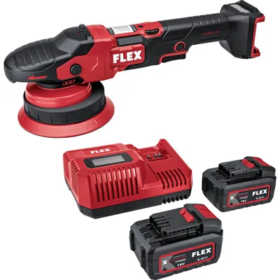 Produktbild von FLEX XFE 2 15 18-EC Set Akku-Exzenterpolierer 18 V mit Akkus