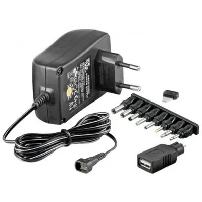Zdjęcie produktu dla Techly IPW-NTS1500G, Uniwersalne, Wewnętrzna, 100 - 240 V, 50/60 Hz, 18 W, 3, 4.5, 6, 7.9, 12 V