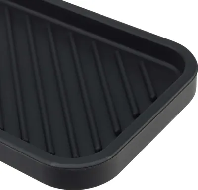 Obrázek produktu pro 3 balení silikonových organizérů do dřezu pro kuchyň a koupelnu - černé