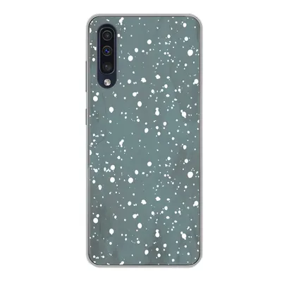 Produktbild von MuchoWow® Handyhülle Schutzhülle Hülle für Samsung Galaxy A50 Polka dots - Grün - Weiß Silikon Softcase Handy Hülle - Mobiltelefonhülle