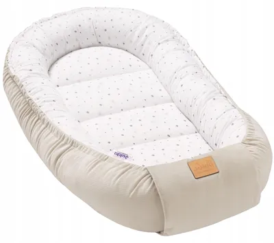 Produktbild von Babykokon Jukki Comfort 55x100 cm, 2-seitig, Musselin Baumwolle, Velvet, Little Stars Ecru