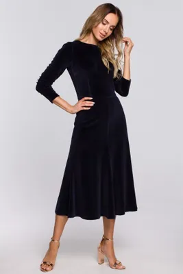 Produktbild von Made of Emotion Dámské midi šaty Tiollohn M557 navy M