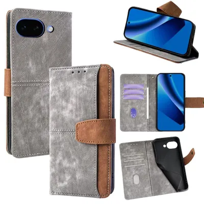Immagine prodotto di Custodia a libro per cellulare Google Pixel 10a con protezione RFID e scomparto per carte, grigia