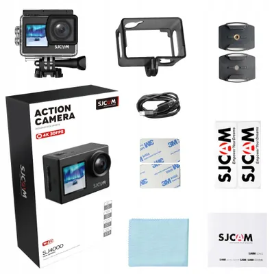 Produktbild von Sportkamera Sj4000 Dual Screen 4K UHD, Wasserdicht bis 30 m, Schwarz SJCAM