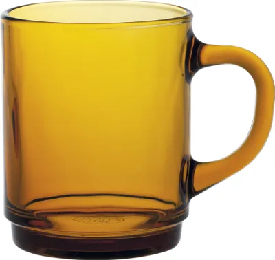 Produktbild von Duralex VERSAILLES AMBER Glas mit Henkel 260 ml orange - 6er Set