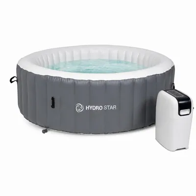 Zdjęcie produktu dla HYDRO STAR dmuchane spa ogrodowe basen HORIZON SZARY okrągły 4-5 os.