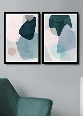 Produktbild von Wallity, 2PSCTCIZ- APY2104, Bunt, Leinwandbilder, 74 x 51 cm, Gemälde: 100% MDF (Dicke: 2