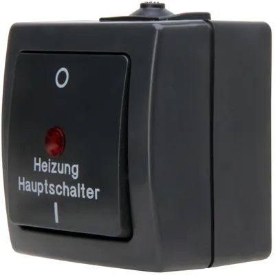Produktbild von Kopp Feuchtraum Heizungshauptschalter Nautic, anthrazit, 565315003