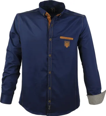 Produktbild von Übergrössen Schickes Herrenhemd LAVECCHIA 1980 Navyblau 4XL
