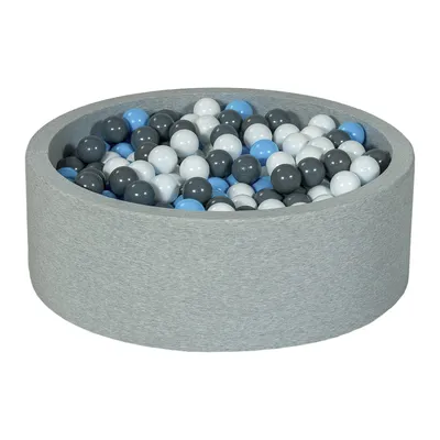 Produktbild von Bällebad Spielplatz + 450 Bälle weiß, hellblau, grau