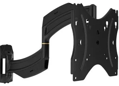 Produktbild von Chief Thinstall 18" Extension Single Arm Wall Mount - For Displays 10-40" - Black - Befestigungskit (Kippbare Wandhalterung, Dual-Schwenkarm)