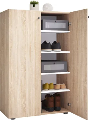 Produktbild von LonaXL5DT Schuhschrank 2 Türen Eiche Nachbildung.