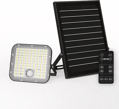 Produktbild von hoftronic Vega LED Solar Wandleuchte 30W 4800 Lumen IP65 Schwarz