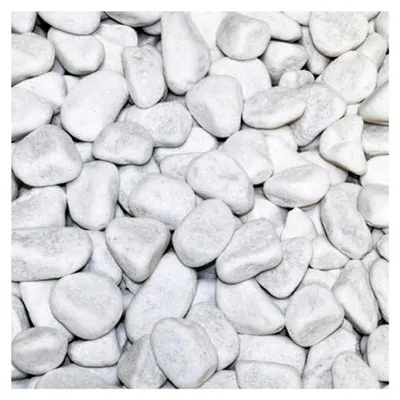 Produktbild von Hamann Marmorkies Carrara 25-40 mm 25 kg für dekorative Gartengestaltung, Wege, Einfahrten, Beete, Kiesgitter, Garten