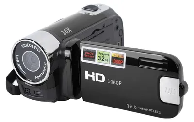 Zdjęcie produktu dla kamera DV 4K 48 MP z 2,7-calowym obrotowym ekranem TFT i 16-krotnym zoomem cyfrowym oraz kablem USB