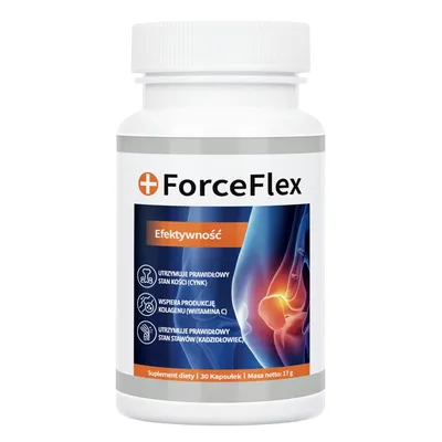 Produktbild von ForceFlex – Nahrungsergänzungsmittel zur Unterstützung von Gelenken und Knochen, 30 Kapseln