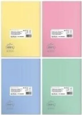 Produktbild von Notizbuch B5/60K Gitter Eco PP Pastellfarben (5 Stück)