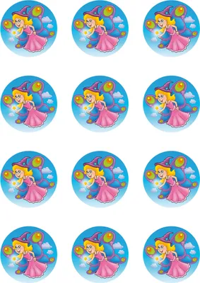 Produktbild von Muffinaufleger Cupcakes Muffins Zuckerpapier Kindergeburtstag Hexe Prinzessin Fee Fantasy FT03