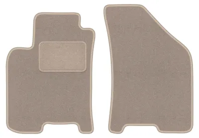 Productafbeelding van Velours voormatten voor Chevrolet Lacetti 2003-2012 (hatchback/sedan) – 2-delig, beige, op maat – Wielganizator LUX